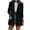Black, variant on jsaierl Women's Casual Office Blazers Open Front Solid Business Lapel Double Breasted Work Jackets Cardigan
