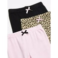 thumbnail image 2 of Luvable Friends Baby and Toddler Girl Cotton Pants 3pk, Leopard, 3 Toddler, 2 of 4