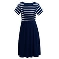 thumbnail image 2 of Women's Short Sleeve Maternity Nursing Dresses Breastfeeding Clothes, 2 of 6