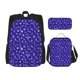 thumbnail image 1 of Fotbe Beautiful Purple Snowflakes Set Escolar 3 en 1 para Niños - Mochila Duradera con Lonchera Aislante y Estuche para Lápices - Mochila Escolar para Niños y Niñas, 1 of 7