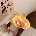 thumbnail image 3 of Fashion Hair Accessories Headwear Strong Grip Claw Clip Bow Flower Hair Clips Shark Clip Orchid Butterfly Hair Clip PINK, 3 of 8