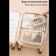 thumbnail image 6 of Lazer Makeup Travel Pouch, Cosmetic Bag, Travel kit Pouch for Toiletries, Brushes and Cosmetics - Set of 3 - Washbag Pouch - Cream, 6 of 9