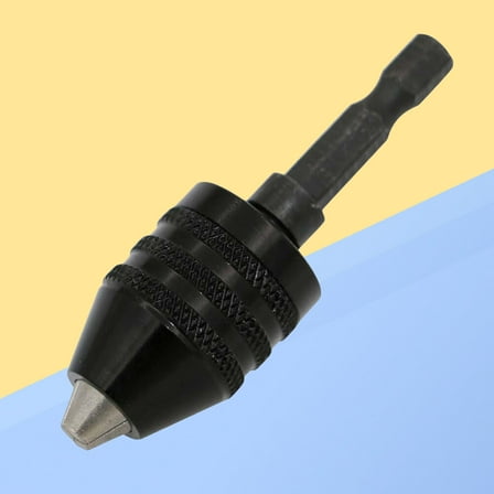 FELTECHELECTR 1Pcs Black Aluminum Alloy Keyless Drill Chuck for Power Hand Drill Bit Adapter 0.3-8mm