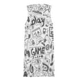 thumbnail image 3 of Game Controller Spring Summer Dresses for Women Fashion T-shirt Dress Casual Sleeveless Loose Sundress with Pockets, 3 of 5