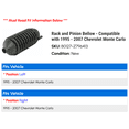 thumbnail image 2 of Rack and Pinion Bellow - Compatible with 1995 - 2007 Chevy Monte Carlo 1996 1997 1998 1999 2000 2001 2002 2003 2004 2005 2006, 2 of 2