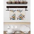 thumbnail image 3 of Hummingbird Kitchen Dish Towels for Drying Dishes Set of 3, Spring Vintage Oil Painting Sunflowers Beige Waffle Weave Microfiber Hand Tea Bathroom Towels Quick Dry & Absorbent Towel 15.7x23.6, 3 of 7