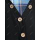 thumbnail image 4 of Camiseta Acanalada Talla Extra a Cuadros Rosegal Mangas largas de talla grande, 4 of 5