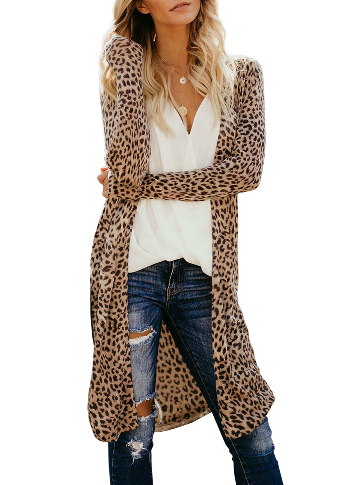 thin beige cardigan