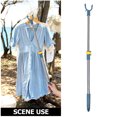 thumbnail image 3 of Shisuyan Adjustable Telescopic Clothes Hanger Rod Stainless Steel Extendable Drying Pole Ceiling Mounted Clothesline Rod for Small Garments Home Use, 3 of 8