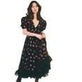 thumbnail image 7 of For Women 2024 Strawberry Sequins Embroidery Mesh Round Neck Tunic Party Dress Beach Long Dresses, 7 of 7