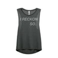thumbnail image 1 of Thread Tank I Reckon So Women's Sleeveless Muscle Tank Top Charcoal X-Large, 1 of 4