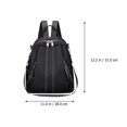 thumbnail image 3 of ifundom Oxford Backpack Black Travel School Bag Lightweight Storage Organizer, 3 of 6