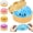 Blue, variant on Glitter Dumpling Squishies, Dumpling Mystery Box, Dumplings Stress Balls Fidget Sensory Toys, Birthday Gift & Party Favor # Glitter Golden