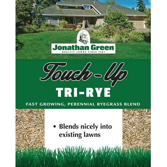 Jonathan Green 12140 Touch-Up Tri-Rye Perennial Ryegrass Blend, 7 Lb, 3500 SqFt., Each