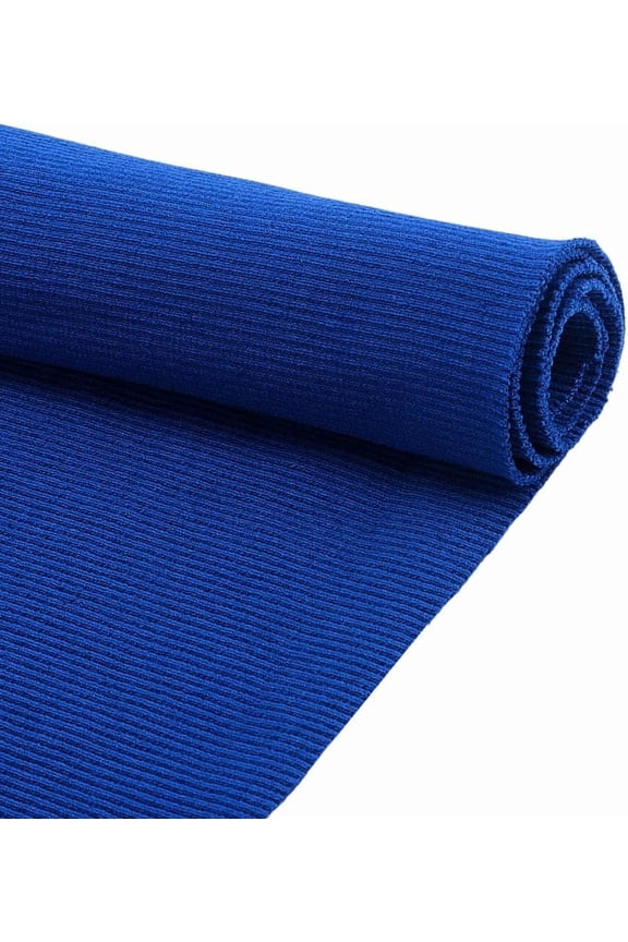 PH Blue Ribbing Fabric for Cuffs Stretchy Fabric Elastic Rib Knit Fabrics Waistband Sewing Fabrics for Collar Trim Neckband Jacket Hoodies Clothing Accessories 46.5x21.8 Inch Blue DIY