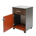 thumbnail image 6 of 2 Tier Mobile File Cabinet, Under Desk Metal Filing Cabinet with Lock & 1-Drawer, 6 of 20