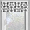 thumbnail image 4 of Ambesonne Abstract Valance & Curtain, Repeating Geometric Design, 55"x36", Charcoal Grey and White, 4 of 7