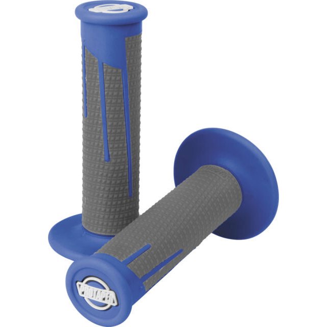 ProTaper Clamp-On Full Diamond Grips, Blue/Dark Gray