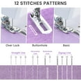 thumbnail image 6 of Sewing Machine for Beginners,12 Built-in Stitches Portable Sewing Machine with Storage Bag for Kids, 6 of 9