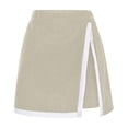 thumbnail image 6 of PBFRDSJ Workout Sets for Women Sleeveless Ribbed Tank and Stretchy Athletic Skort Contrast Trim Outfit for Running Beach Golf, 6 of 7