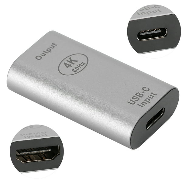 Tipo-C Hembra A Hembra, Salida De Terminal Hembra Adaptador Tipo C A Compatible Con 4K 60HZ Para Sistemas //OS X