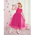 thumbnail image 3 of Arshiner Flower Girl Dress V-Back Bowknot Formal Pageant Ball Gown Wedding Party Long Tulle Dresses, 3 of 6