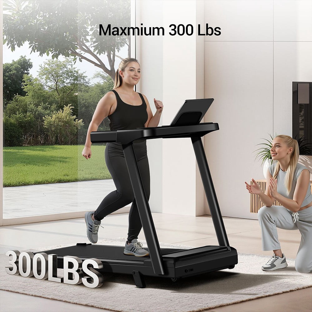 Foldable Treadmill with 12% Incline, 3.0 HP Motor, and LED Display, Low-Noise,Wide Running Surface – Maximum Load 136KG ROBORE SF10