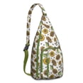 thumbnail image 1 of Farmhouse Floral Crossbody - Rustic Sunflower & Butterfly Pattern, Multi-Pocket Anti-Theft Daypack, 1 of 4
