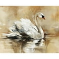 thumbnail image 3 of Edmunds, Sydney 24x20 Black Modern Framed Museum Art Print Titled - Swan Lake, 3 of 5