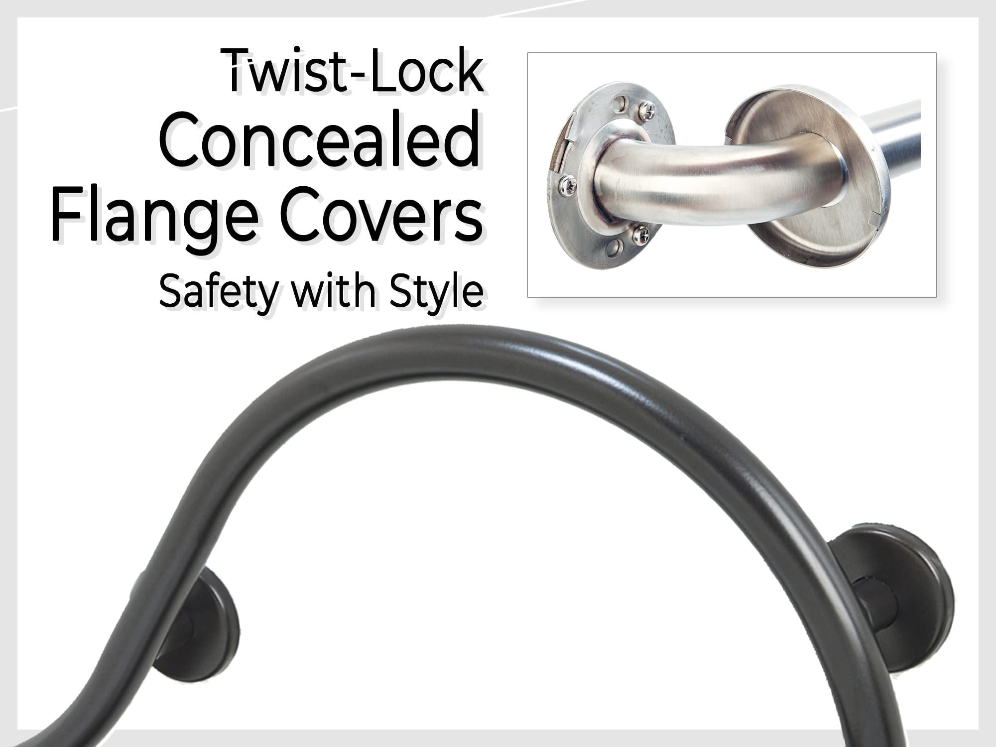 Grab Bar Toilet Paper Holder for Bathroom Safety/304 Stainless/Right/Oil Rubbed Bronze/ 30" x 11"