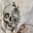 thumbnail image 3 of Sudadera con estampado de Easy Costume Graphic Tops Pullover para Khaki media cara m Yuyangstore Sudaderas, 3 of 5