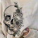 thumbnail image 3 of Sudadera con cuello Disfraz fácil Atlético Ropa suelta Suéteres casuales Camisas divertidas Tops Sudaderas con capucha para Halloween - Media Cara XL Khaki media cara xl Yinane Sudaderas, 3 of 5