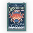 thumbnail image 2 of Oregon Coast, Dungeness Crab Vintage Sign (9x12 Wall Art Print, Home Decor), 2 of 3