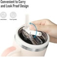 thumbnail image 2 of 40 oz Tumbler Flip Straw Cup Lids Replacement for Stanley Quencher, 2 Pack, 2 of 7