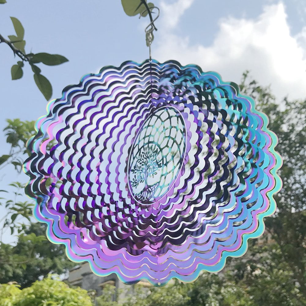 50 Moulins à Vent Colorés Pour Jardin - Rotation 360° - Décoration Extérieure