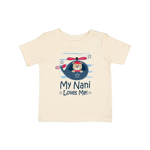 Inktastic My Nani Loves Me Grandson Bear Boys Baby T-Shirt
