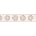 thumbnail image 2 of Modern Abstract Brown Dots in Circle Cotton White Wallpaper Border Geometric Design, Roll 15' x 5'', 2 of 3