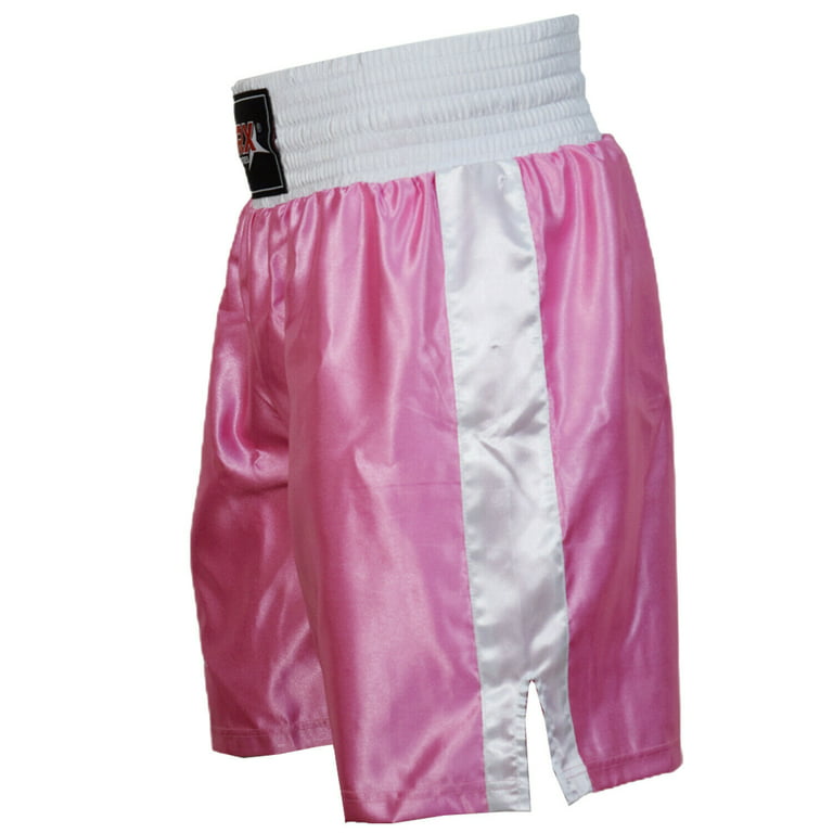 Men Boxing Shorts For Boxing Training Fitness Gym Cage Fight MMA Mauy Thai  Kickboxing Trunks Clothing Pink XX-Small