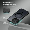 thumbnail image 5 of Magnetic for iPhone 13 Pro Max Case, [Compatible with MagSafe] [Full Camera Protection] Shockproof Protective Slim Translucent Matte Phone Case for iPhone 13 Pro Max 6.7'', Black, 5 of 14