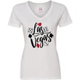 thumbnail image 3 of Inktastic Las Vegas- Dice and Card Suites Women's V-Neck T-Shirt, 3 of 5