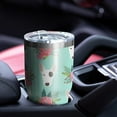 thumbnail image 4 of 30oz Bull Terrier Dog and Flower Florals Tumblers Stainless Steel Tumbler with Lid and Straw,Vacuum Insulated Double Wall Travel Tumbler Cups Mug with Cleaning Brush for Coffee,Tea, 4 of 7