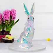 Seasonal LLC Prismatic Iridescent LED Spring Easter Bunny - 20in Benjamin