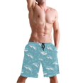 thumbnail image 5 of Dailycode Men's Quick Dry Swim Trunks Beach Shorts Casual Summer Board Shorts with Pockets, Cartoon Cute Dolphins, 5 of 8