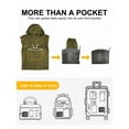 thumbnail image 6 of Off Road Ventures Men Rain Jacket Waterproof Hood Packable Lightweight Raincoat for Fishing Golf, 6 of 7