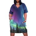thumbnail image 1 of Vestido de verano holgado con bolsillos para mujer elegante promoción, 1 of 6