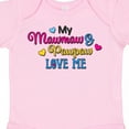 thumbnail image 4 of Inktastic My Mawmaw and Pawpaw Love Me with Hearts Boys or Girls Baby Bodysuit, 4 of 5