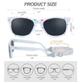 thumbnail image 2 of Nacuwa Baby Sunglasses Star Pattern Flexible and Unbreakable TPE Frame Plastic Lens, White, 2 of 7