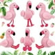 thumbnail image 1 of mini flamencos de peluche de 5 pulgadas, llavero de peluche de flamenco, adornos colgantes para llavero de bricolaje, cumpleaños, Navidad., 1 of 5