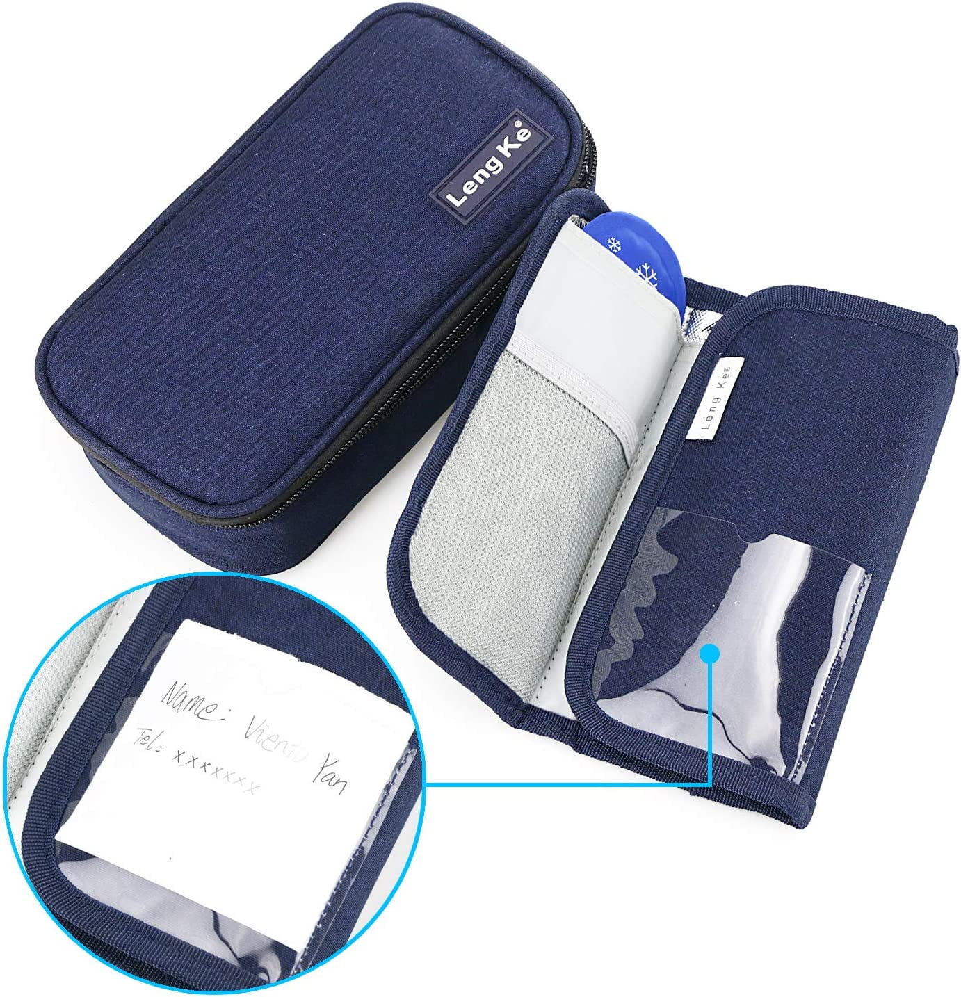 Buy 1 Pack Insulin Travel Cases Diabetic Insulin Pen Cooler Travel Bag and Vial Storage with 2