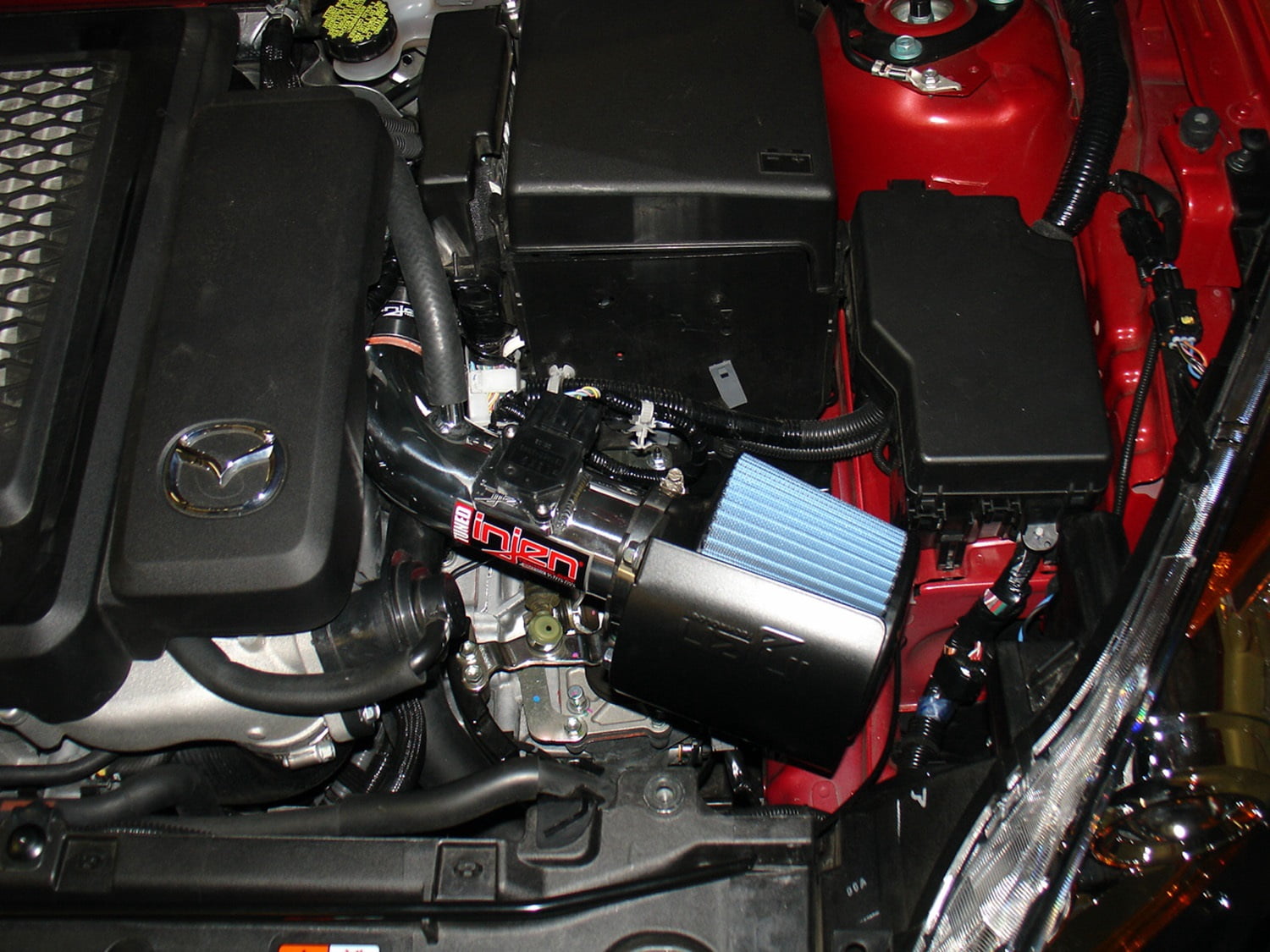 Injen 07-10 MazdaSpeed 3 2.3L 4cyl Turbo Black Short Ram Intake Fits select: 2021 TOYOTA TUNDRA DOUBLE CAB SR/SR5